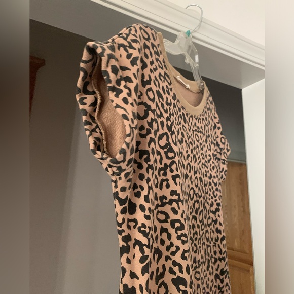 Ellison Cheetah Print Sack Dress - Size Small - Picture 2 of 5